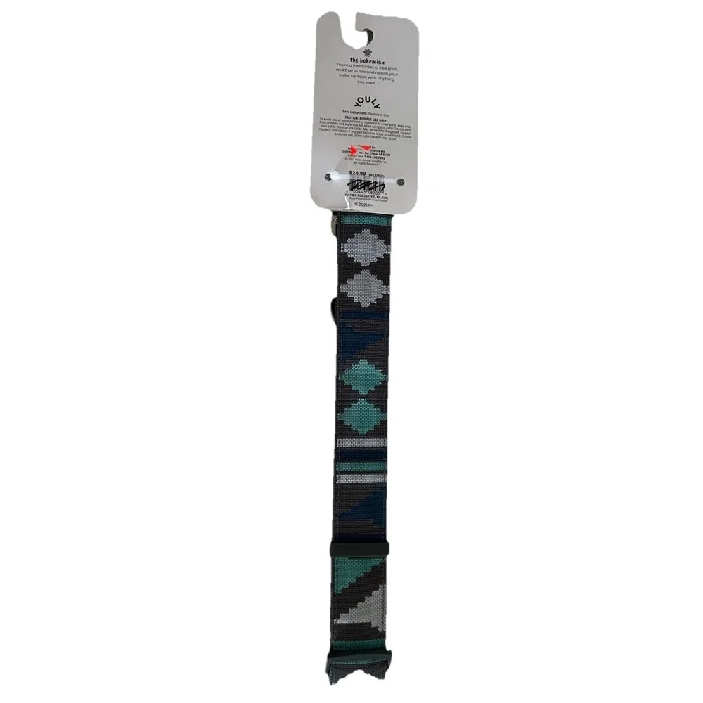 The Bohemian Collar Gray/ Blue Desert Dweller Dog Collar XX-Large/3X-Large Youly